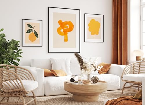 Bilderrahmen Alu 50x70 cm in Schwarz - Dünner Rahmen Ideal für Fotos, Poster, Kinderzeichnungen & Kunst - Dekoration für Kinderzimmer & Wohnbereich — Bringt deine Werke stilvoll zur Geltung