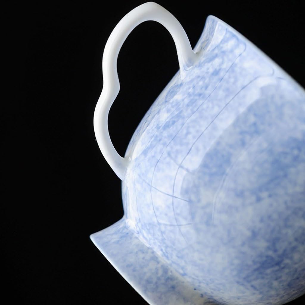 GSOUL Kungfu Tea cup Ceramic Hand-painted Tea Cup Exquisite Coffee With Tray Leisure Study Chinese Office Small Tea Cups