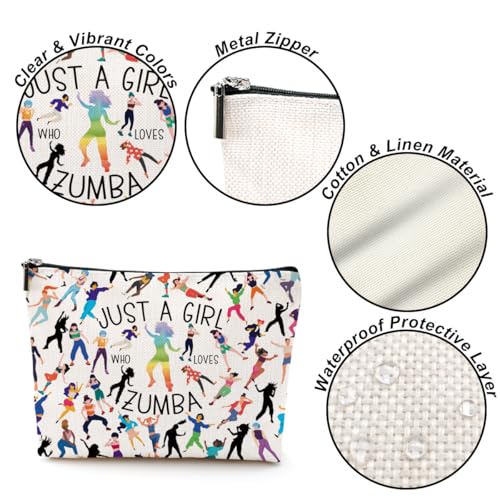 Funny Zumba Gifts for Women Dance Gifts for Zumba Lovers Makeup Bag Zumba Fitness Gift Cosmetic Bag for Zunba Lover Girl Friend Coworker Sister Dance Teacher Student Dancer Birthday Christmas4