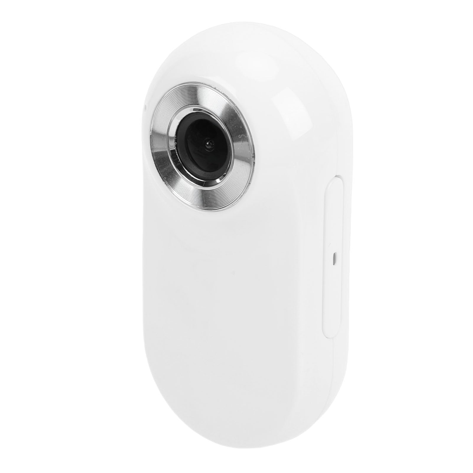 Fotocamera per Pollice con Schermo, Action Camera HD 1080P per Registrazione Video, Scheda di Memoria da 128 GB, Morsetto Posteriore con Cordino Magnetico, Lettore di Schede OTG, (Bianca)