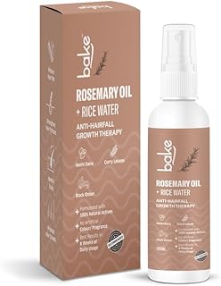BAKE Rosemary Oil Hair Growth Serum Spray with Rice Water & Methi Dana | For Hair Fall