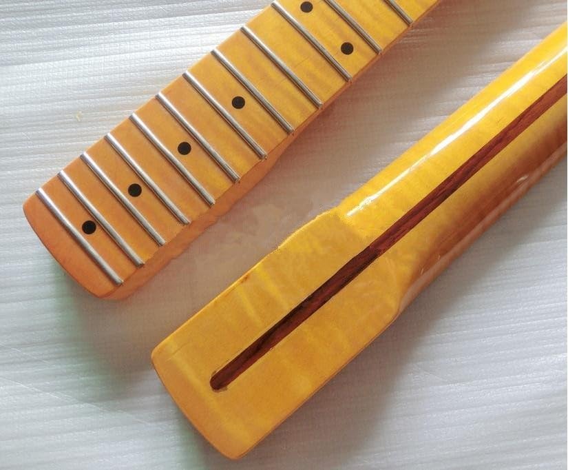 22 tasti Tiger Flame Maple Chitarra elettrica Collo Accessori for chitarra Parti Strumenti musicali Guitarra