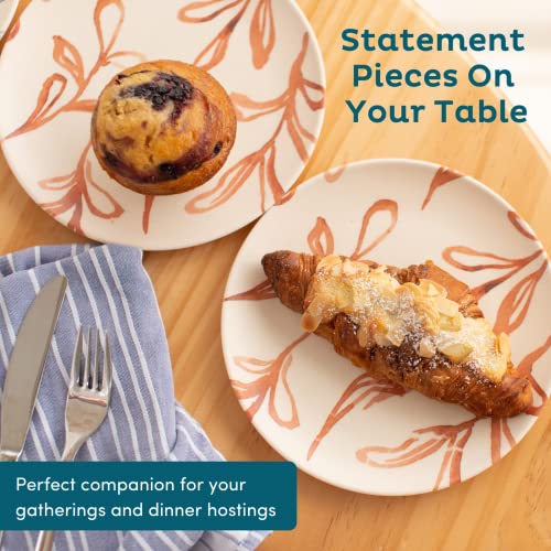 image for Nook Theory 4-Pack Bamboo Fiber Dinner Plates - Alternative for Plasti