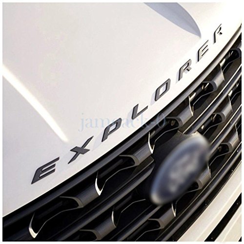 Exotic Store F-ERB 2011-2017 3D Metal (not Plastic) Fit for Ford Explorer Sport Chrome Black Front Hood Emblem Letters Badge Decal (Matte Black)
