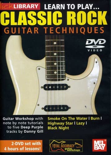 Learn To Play Classic Rock Guitar Techniques Deep Purple 2-DVD Set