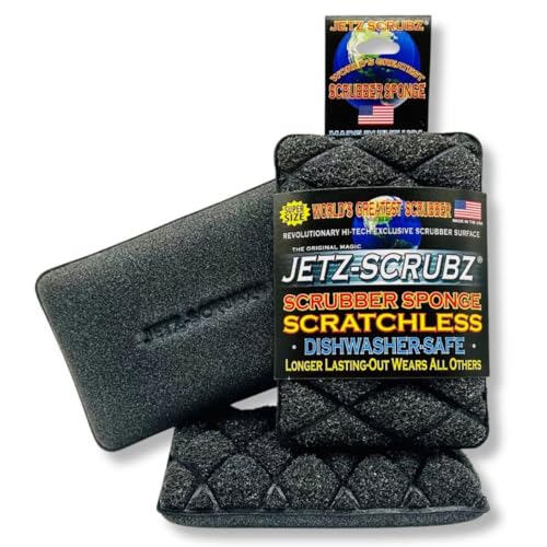 Jetz-Scrubz Super Size Kitchen Scrubber Sponge Value Pack Pack of 3