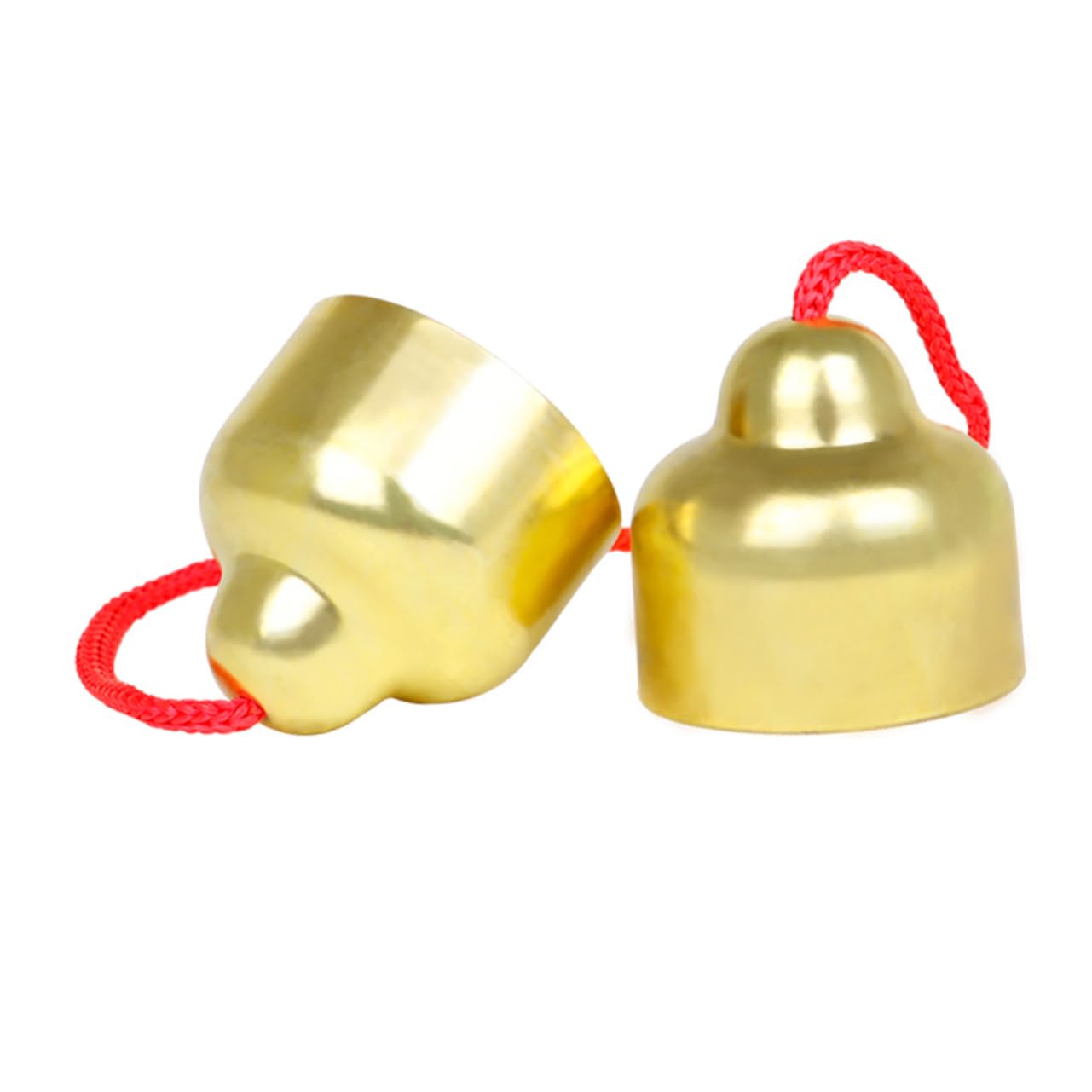 ERINGOGO Ring The Bell and Ring The Copper Musical Hand Finger Cymbals Retro Percussion Bell Copper Cymbal Bell Music Cymbals Bell Portable Instrument Bell Small Bell Golden