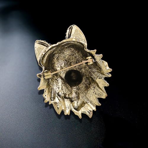 Image of Animal Brooch for Men Vintage Metal Wildlife Lapel Pin Suit Jacket Badge Fashion Accessories for Men