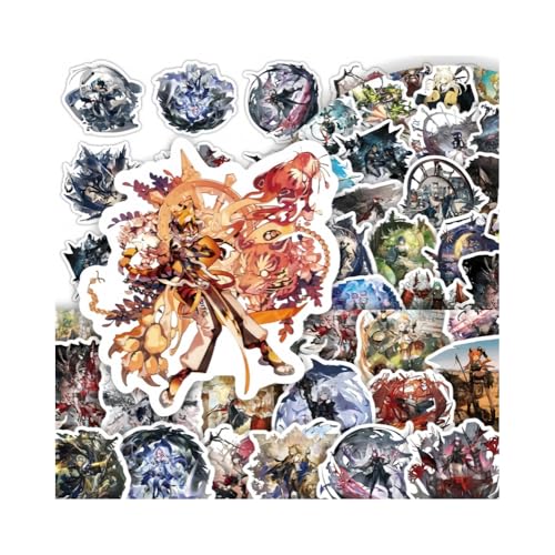 Arknights Graffiti - Juego de 60 pegatinas impermeables para laptop, guitarra, monopatín, taza de agua
