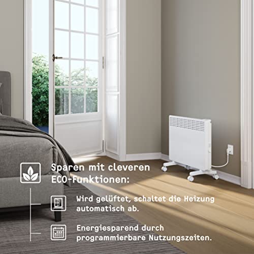 STIEBEL ELTRON Elektroheizung Standgerät für ca. 25 m², TÜV geprüft, Konvektor-Heizung mit elektronischer Regelung, 2 kW, energiesparend… – Ansicht 3