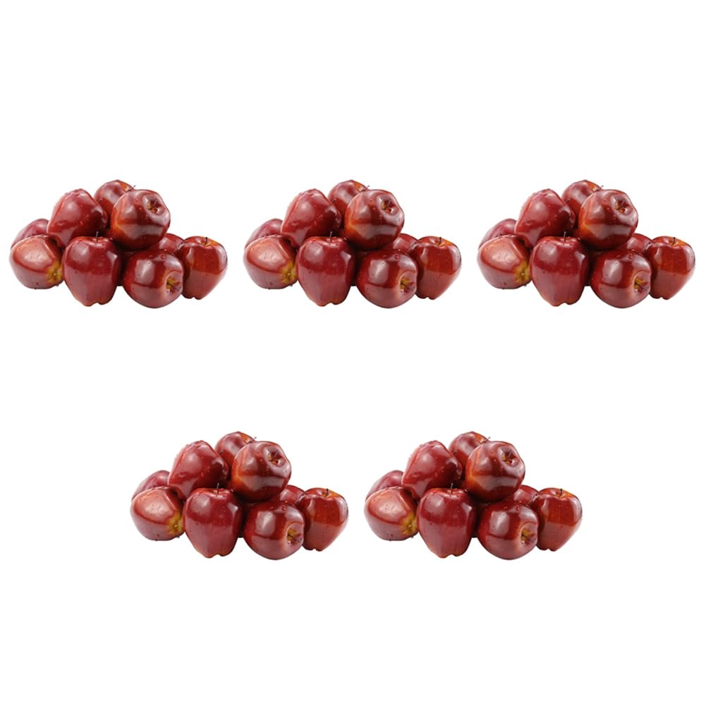 Hndhbfgrt 60 Pcs Fake Fruit Artificial Lifelike Simulation Red Home House Decor for Still Life Kitchen Decor