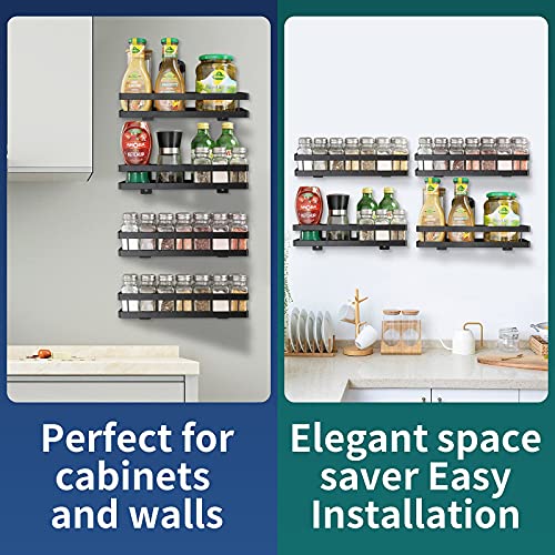 Redcall Spice Rack Organizer For Cabinet Or Wall Mount,2 Pack Large Hanging Spice Shelf Storage For Kitchen,Space Saving Seasoning Rack,Sturdy Cupboard Pantry Door Spice Racks,Shower Caddy #TOP1