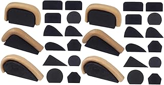 SEWACC 24pcs Clay Handle Mold Handmade Pottery Clay Sculpting Tools Set Mug Making Supplies Mug Handle Molds Eva Mold Mug Handle Making Mold Handle Forms Black Clay Eva Manual