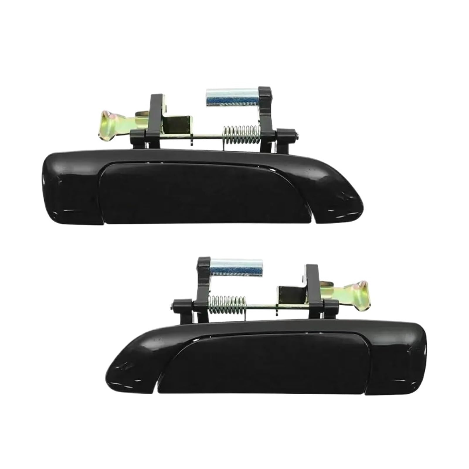 Hudfroa Rear Pair Side Door Handles For Civic 2001 2002 2003 2004 2005 2Pcs Lot Front Rear Exterior Outside Door Handles Black Pair Set