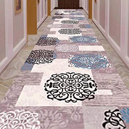 WUFENG-Tapis de passage Moderne Multicolore Motif Floral Lavable Antidérapant Tapis Salon Rayon Entrée, Plusieurs Tailles Personnalisable (Couleur : B, Taille : 0.6x1m) Cover