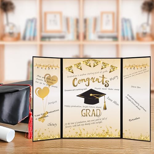 Image of Graduation Guest Book 2025 Party Decorations,Velvet Black Graduation Guest Book,Soft Touch Classic and Versatile Graduation Gifts for Her Him