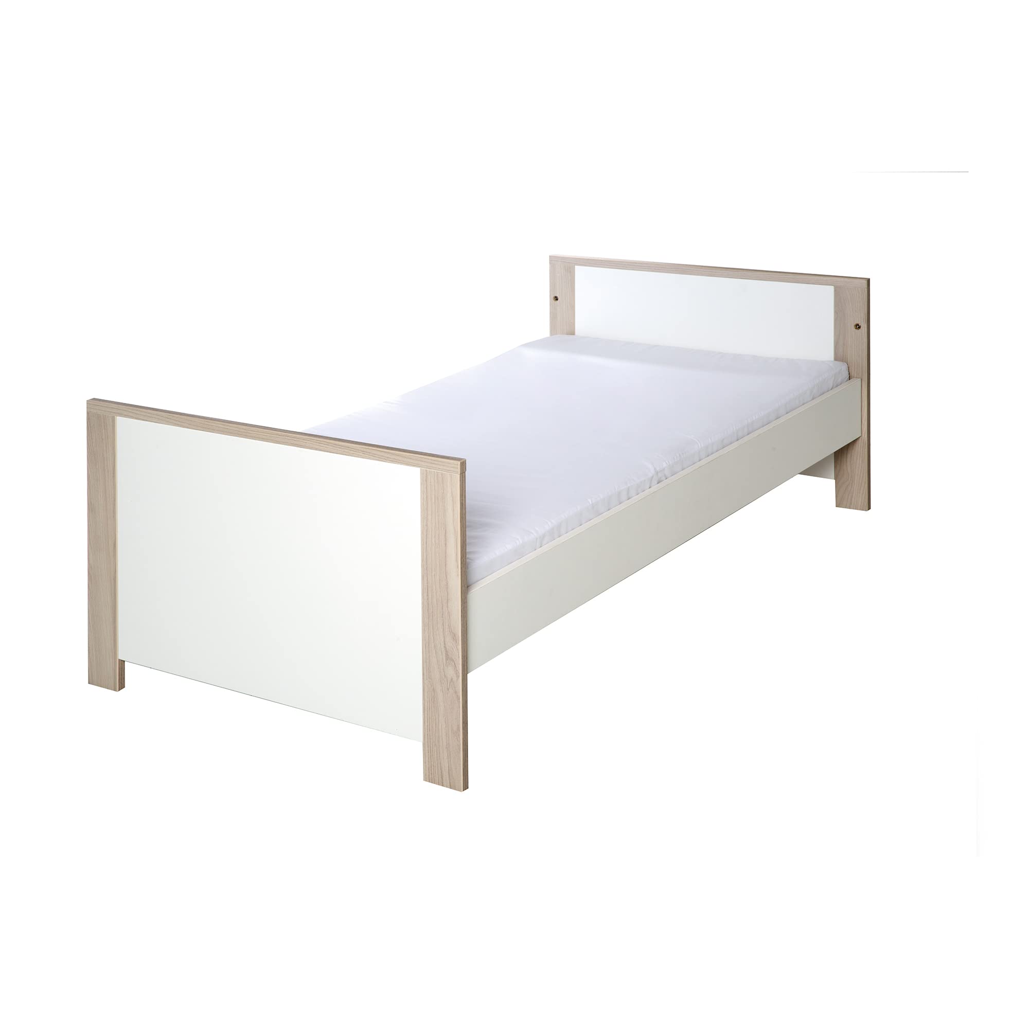 roba Lettino Combinato "Olaf", 70 x 140 cm, Regolabile in Altezza, 3 Barre di Scorrimento, Trasformabile, Bianco
