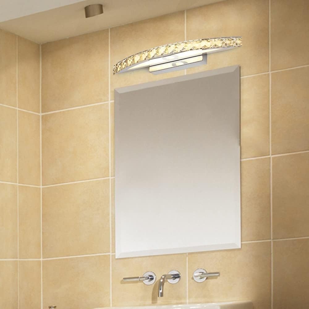 Generico Lampada frontale a specchio Lampada da bagno a LED Lampada da specchio for il trucco cromata Lampada da parete for specchio da bagno