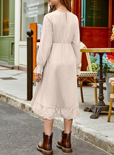 blibean Tween Girls Cotton Dresses High Low Hem Size 6-15 Years3