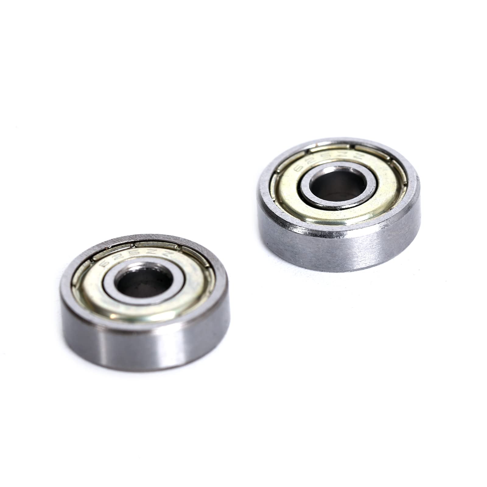 12 rodamientos de bolas de ranura profunda 625ZZ (5 mm x 16 mm x 5 mm) para monopatín, impresora 3D, piezas de transmisión mecánica DIY
