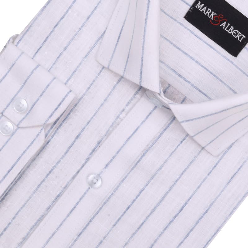 Image of Men's Striped Cotton Formal Shirt