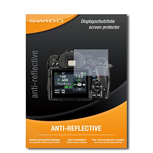 SWIDO Protector de Pantalla para Pentax K-1 [Anti-Reflex], Antirreflectante, Mate, Anti-Arañazos, Anti-Huella Dactilar - Película Protectora