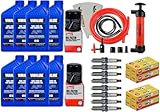 YAMAHA 24' Boat OEM Oil Change Kit w/NGK Spark Plug Set- Jet Boat 4W Yamalube w/ 69J-13440-03-00