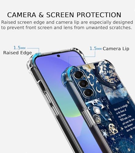 Coque vintage collage céleste Samsung A36 esthétique chic - 3