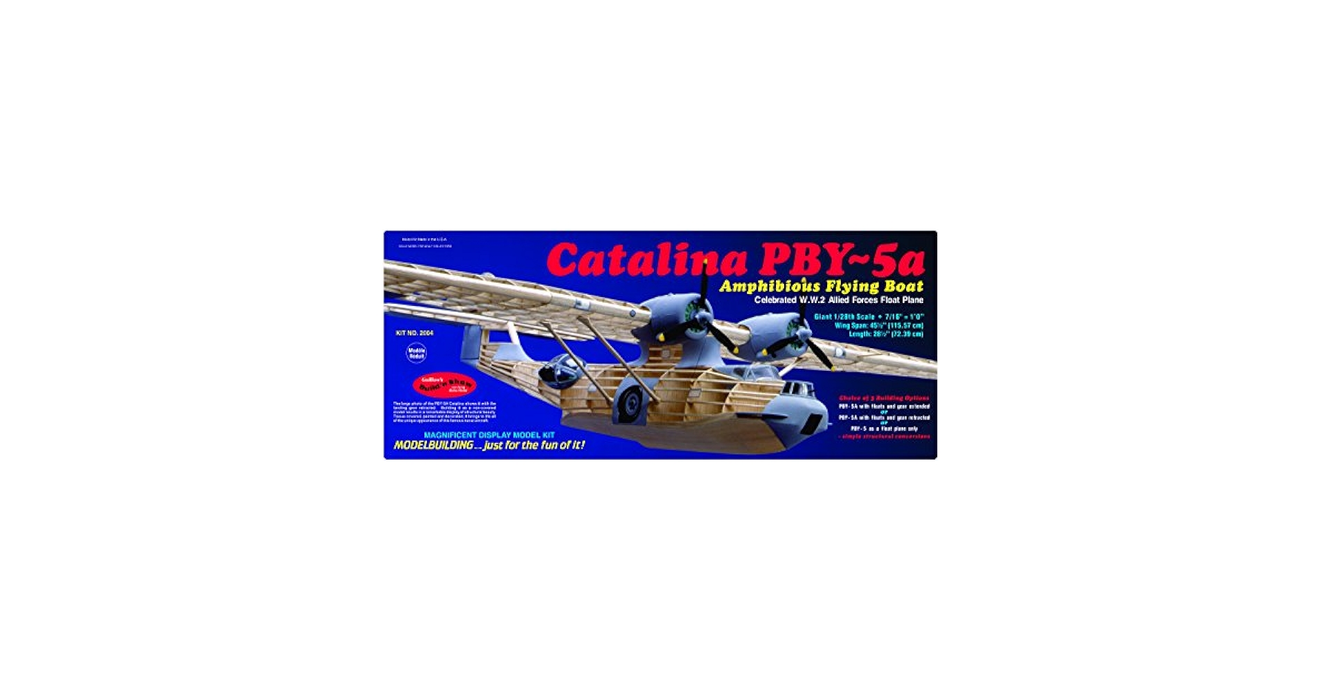 Guillow社大型スケールディスプレイモデルキットCatalinaPBY-5a PBY-5a Catalina - Paul K. Guillow, Inc.