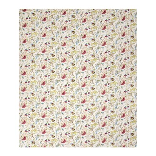 Image of Living Roots Ethnic Jaipur Block Print Double Cotton Bedsheet & 2 Pillow Covers, for Mattress Upto 6 inches Thick, No Colour Bleeding, Off White Colour, King Size 90 * 108 inches, 120TC (617-C)