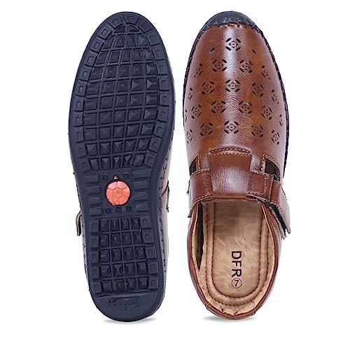 Image of DFR Ethnic Traditional Casual Loafer Sandal Juti Shoe for Men