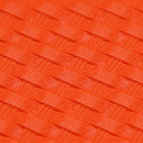 HOLSTEX Thermoform Sheet - (Basketweave Texture) - (.125 Thickness) - (8in x 12in Sheet) - (Hunter Orange) - (1 Sheet) - for Holster Making, DIY Cosplay, Airsoft Armor