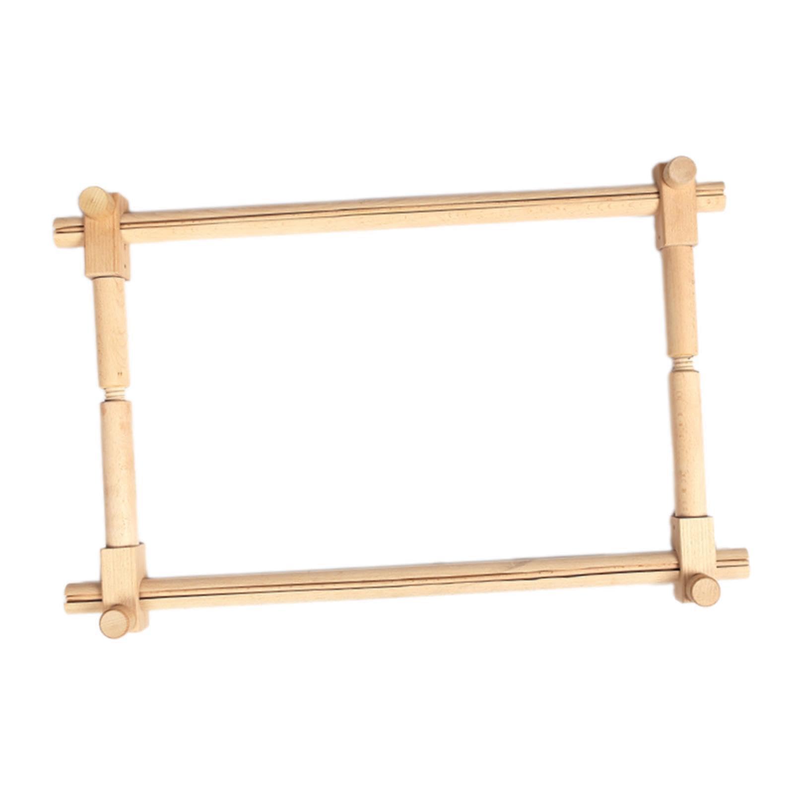 Bastidor de bordado de Para madera con altura ajustable para principiantes. Posición trabajo cómoda para proyectos bordado. Bastidor para niños, adultos y principiantes.