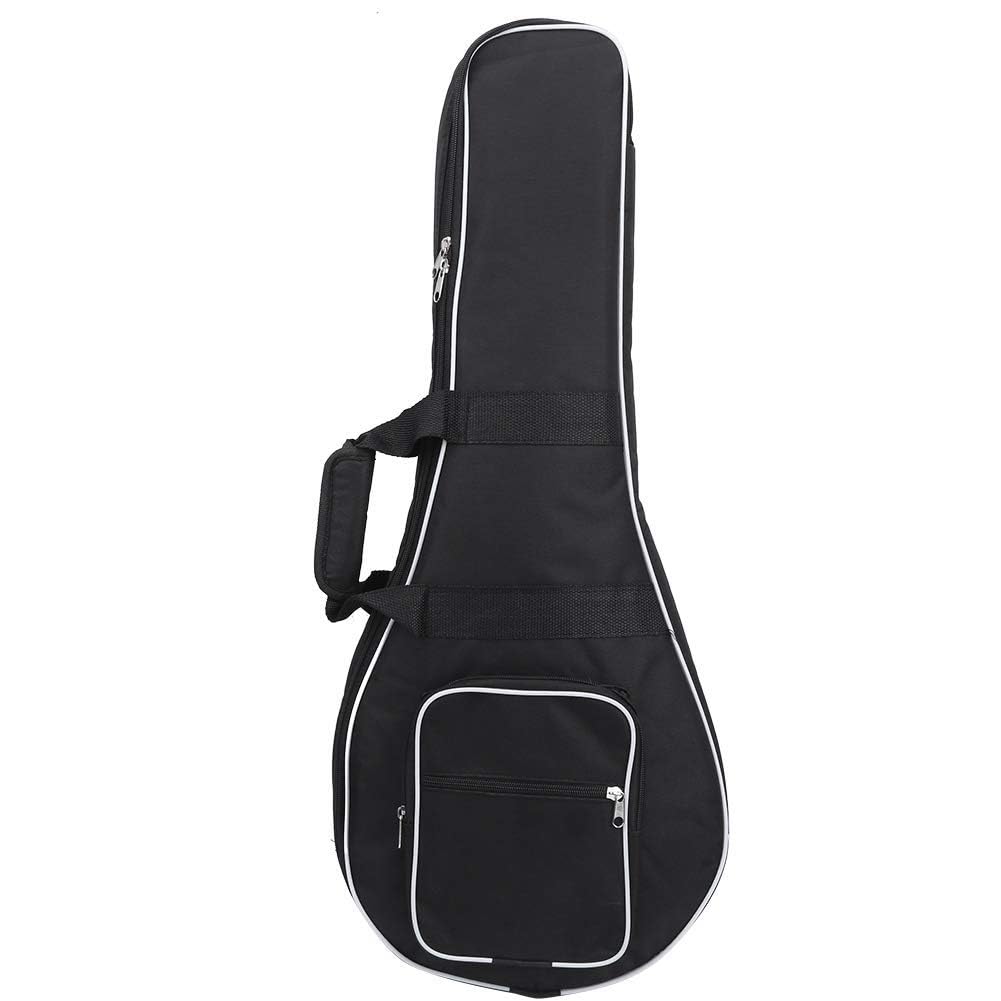 LiebeWH Custodia per Mandolino Borsa da Concerto Borsa per Mandolino in Tessuto Oxford Doppia Cerniera Custodia per Chitarra Addensata con Tasche Laterali