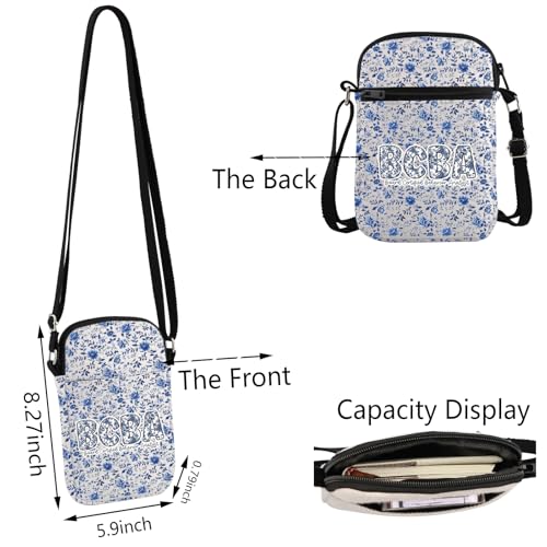 TSOTMO Floral Behavior Analyst Gift BCBA Board Certified Behavior Analyst Crossbody Bag RBT ABA Therapist Gift for Her2