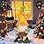 DoYouzhuo8 Solar Large Garden Gnomes Outdoor Statues with Lantern Light, Welcome Gnome Garden Outdoor Decor Gift Waterproof Decoration for Patio, Balcony, Yard Ornament Mom Gift