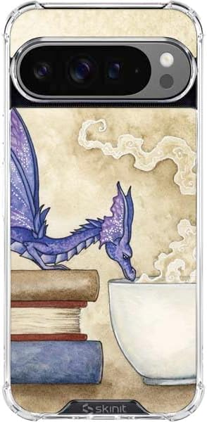 Skinit Clear Phone Case Compatible with Google Pixel 10 Pro XL - Officially Licensed Whats in Here Coffee Dragon by Amy Brown Design