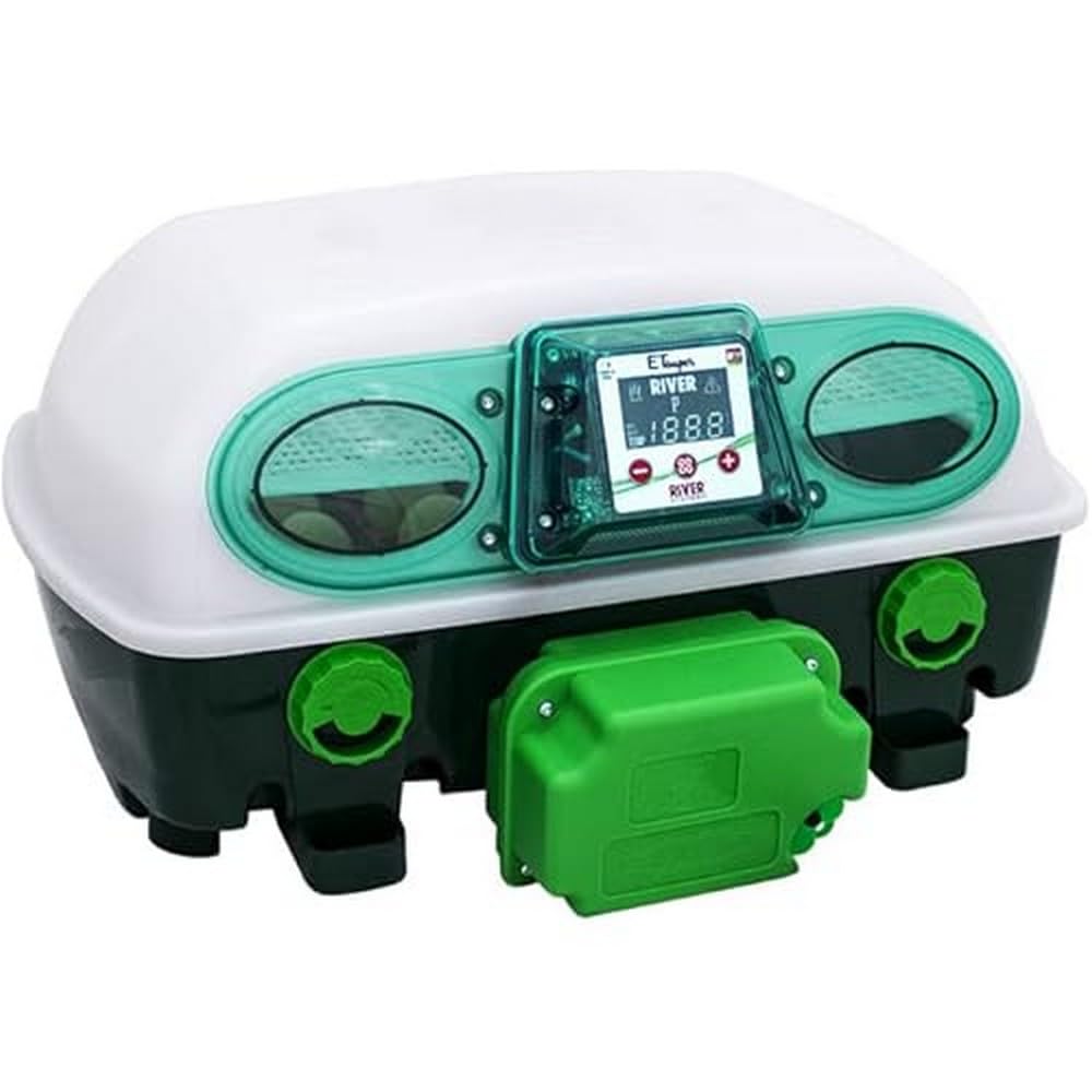 Incubadora digital ET24 SUPER con girauova OVOMATIC - River Systems - Capacidad 24 huevos de tamaño mediano o 96 pequeños