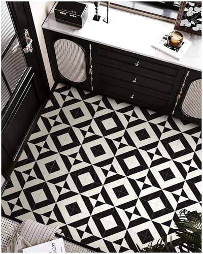 MORCART Azulejos de suelo despegar y pegar, 20 unidades, suelo de vinilo de 12 x 12 pulgadas, adhesivo impermeable para baño, cocina, comedor, dormitorios, cubierta de 19.4 pies cuadrados, mármol
