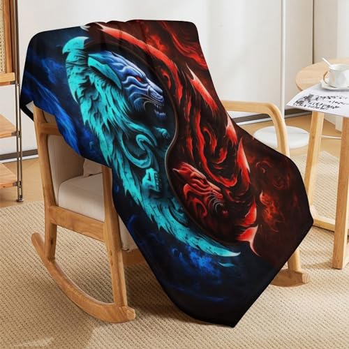 Couverture polaire tigre pour cocooning sur canapé et décoration salon chaleureuse