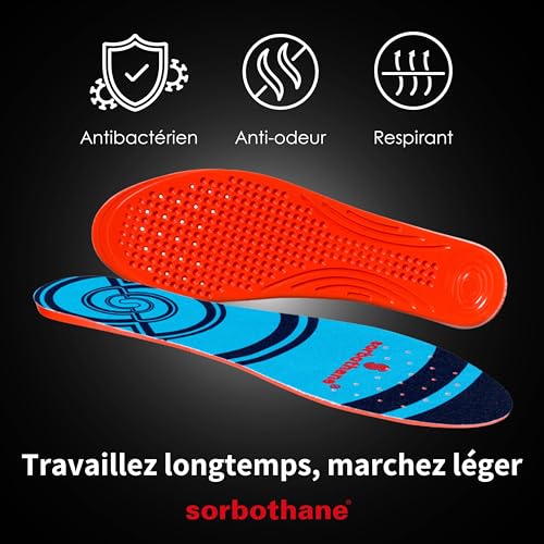Semelles orthopédiques sport Sorbothane confort running et de marche active - 2