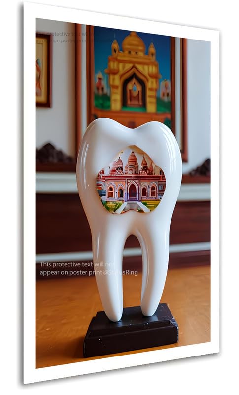 indian palace art in Dental Clinic Poster Artwork StatusRing Dentist Poster without Frame-picture-10