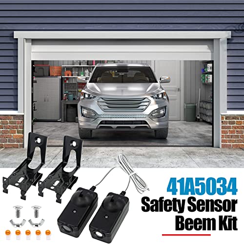 Universal 41A5034 Safety Sensor Beam Eyes, Compatible With Liftmaster Sears Chamberlain Craftsman Garage Door Opener Made After 1997 (41A5034, W/Bracket) #TOP1