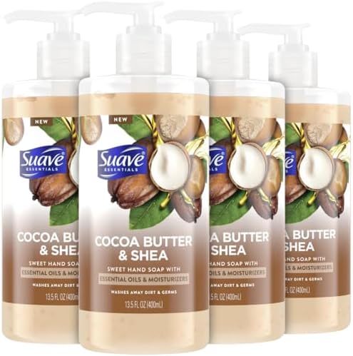 Amazon.com : Suave Hand Soap, Cocoa Butter & Shea 4-Pack – Sweet Hand