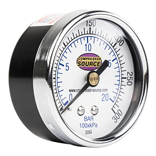 0-300 PSI Air Pressure Gauge 1/4