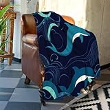 Photo Gallery batmerry coperta con onde oceaniche e marine, per divano e letto, con delfini nautici, super morbida, calda, pelosa, decorativa, leggera, accogliente, da viaggio, campeggio, 152 x 101 cm Photo Gallery batmerry coperta con onde oceaniche e marine, per divano e letto, con delfini nautici, super morbida, calda, pelosa, decorativa, leggera, accogliente, da viaggio, campeggio, 152 x 101 cm