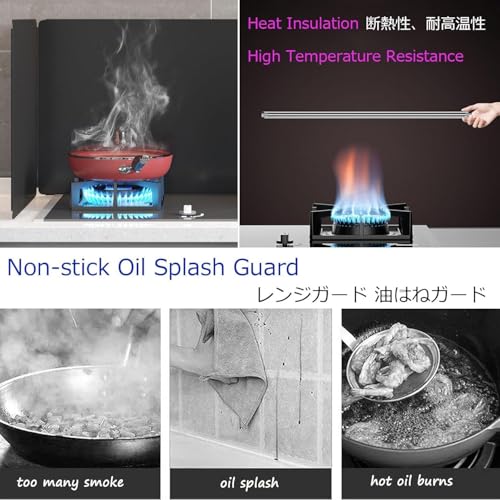 Protector antisalpicaduras de diseño higiénico con acabado sólido de 50 cm 6