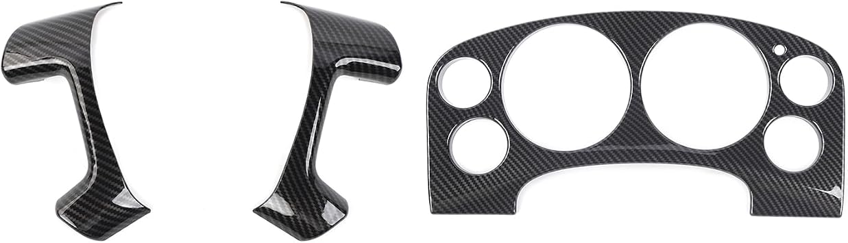 RT-TCZ Carbon Fiber Center Console Dashboard Panel Cover Trim Kit Decoration Interior Accessories for Chevy Avalanche/Suburban/Tahoe 2007-2013,for GMC Yukon/Sierra 2007-2013