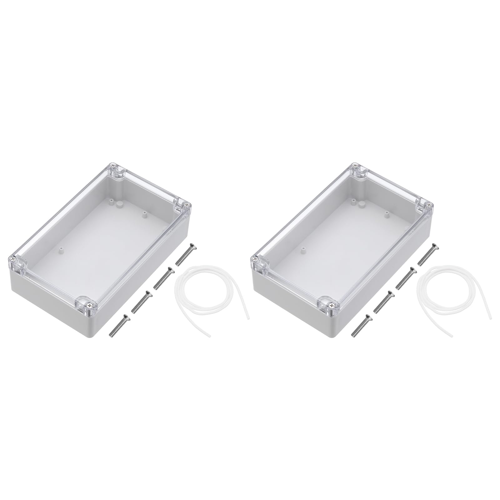 QUARKZMAN 2pz 7.87" x 4.72" x 2.16" Scatola di Giunzione Antipolvere Grigio