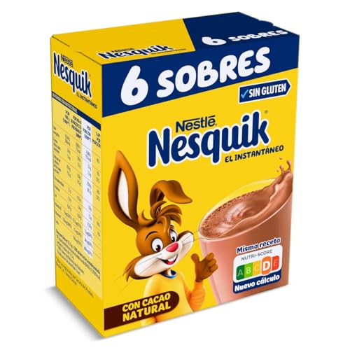 Cacao soluble instantáneo en sobres Nesquik caja 6 x 13.5 g